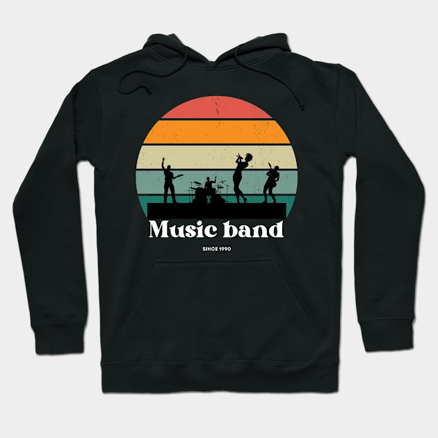 Music Bands Hoodie by Michael.Alexander.art